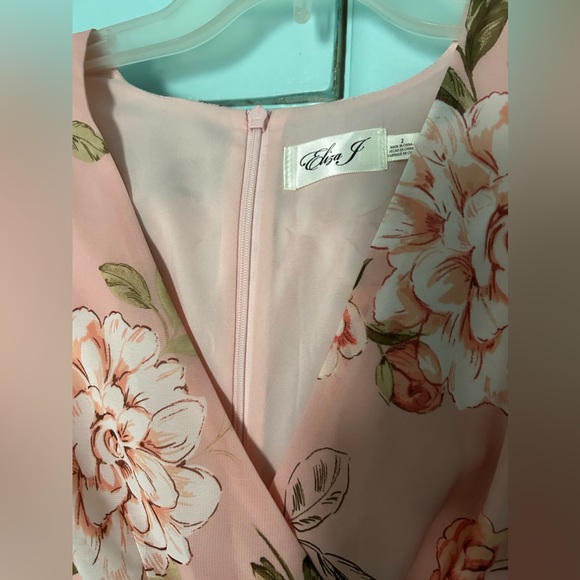 Nordstrom Eliza J Floral Ruched Maxi Dress in Blush - Picture 5 of 11